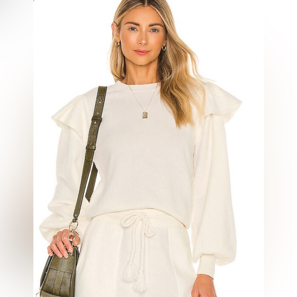 Ills Johnson Lorena Merino Wool Pullover in cream